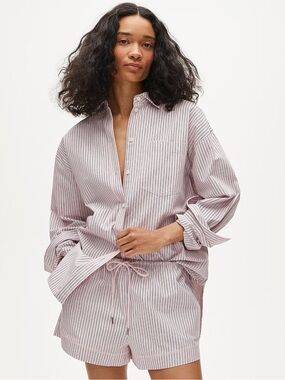 JCrew cruise shorts and etinenne matching top in cotton poplin. Selling as a SET